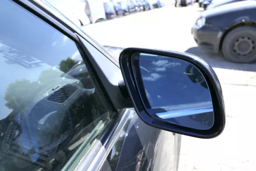 Audi A6 4B Spiegel Außenspiegel rechts achwarz LZ9W ebonyschwarz anklappbar Memo (129499)