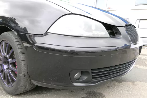 Seat Ibiza 6L Stoßstange Frontstoßstange vorne schwarz LC9Z bis ca.Anfang 2006 c (129507)