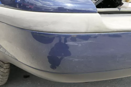 VW Golf 4 Kombi Avant Stoßstange hinten Heckstoßstange Stoßfänger blau LA5G perl (129711)