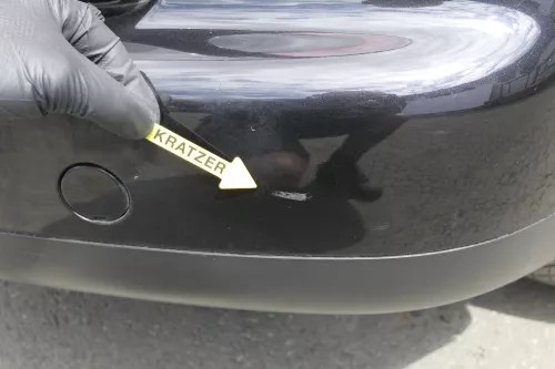 VW Touran 1T Stoßstange hinten Heckstoßstange Stoßfänger schwarz LC9Z me (129971)