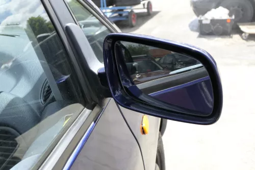 VW Sharan Alhambra elektrischer Spiegel Außenspiegel rechts blau LB5N indigoblau