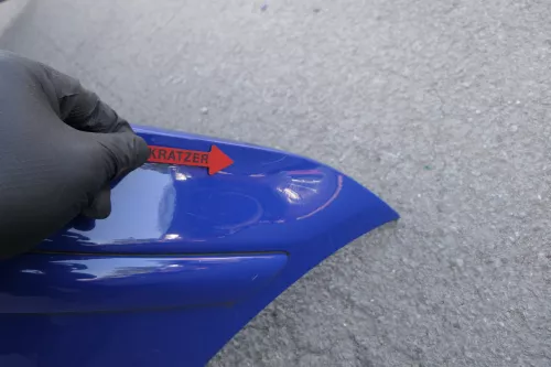 VW Polo 6N2 Stoßstange hinten Heckstoßstange Stoßfänger blau LA5C surfblue (130035)