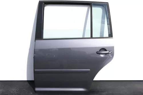 VW Touran 1T 1T3 Tür hinten links grau LD7X und Scheibe Platinumgrey