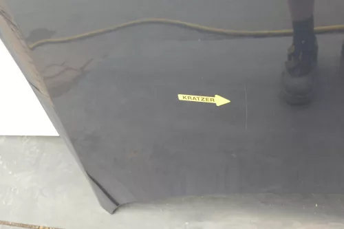 VW Passat 3C Motorhaube Klappe vorne vorn Haube grau blau LC5F (130091)