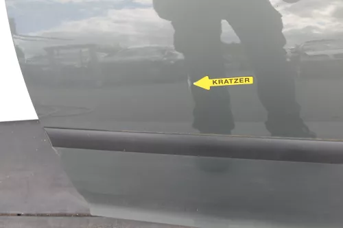 VW Golf 5 V 1K Tür nur das Türblatt hinten links 4/5-Türer grau grün LA6Q sagagr (130112)