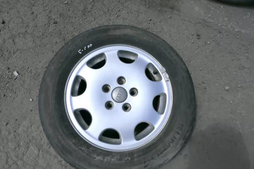 Audi A4 B5 A6 4B Alufelgen 205/60 R15 91H 6jx15H2 ET45 Reifen Felgen 5-6mm Ronal (130405)