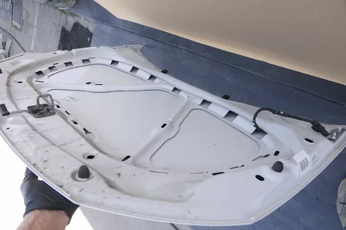 VW Polo 6R 6C Motorhaube Klappe vorn vorne weiß L0K1  (130429)