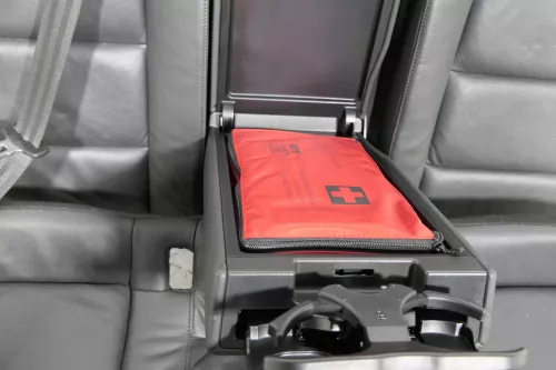 Audi A6 4F C6 Sitz Rückbank Rücksitzbank hinten 3-Punkt-Gurt schwarz Leder Sitze (130647)