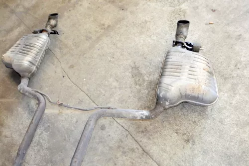 Audi A6 4F Auspuff Endschalldämpfer+Mittelschalldämpf hinten 3,0 TDI BMK Quattro (140292)