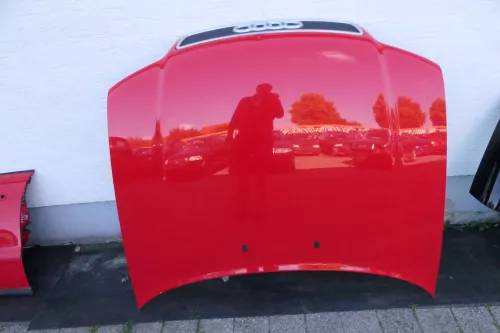 Audi A4 B5 Motorhaube Haube Klappe vorne rot laserrot LY3H bis ca. Bj. 1999