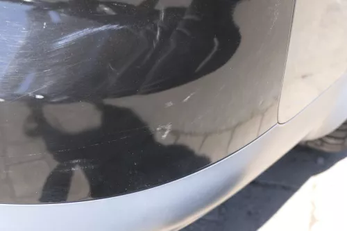 Audi A4 8E B6 Limousine Stoßstange hinten mit Spoiler schwarz LY9B PDC (140766)