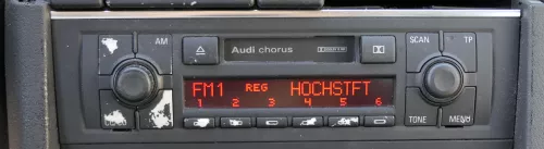 Audi A4 8E Radio Audi Kasette Original chorus mit Code