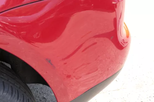 VW Touran 1T Stoßstange hinten Heckstoßstange Stoßfänger rot LY3D Tornado (140881)