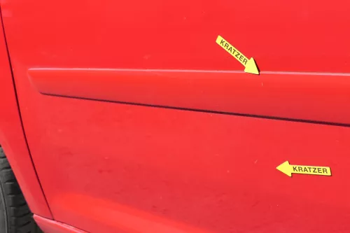 VW Touran 1T 1T3 Tür vorne links Fahrertür rot LY3D Tornadorot - OHNE Anbauteile (140882)