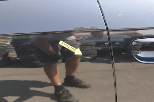 Audi A4 B7 8E Tür hinten rechts schwarz LY9B Kombi mit Scheibe + Rahmen (140928)