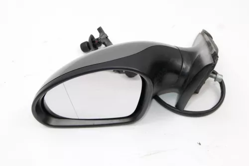 Seat Ibiza 6L mechanischer mechanis manuell Spiegel Außenspiegel links grau LS7U