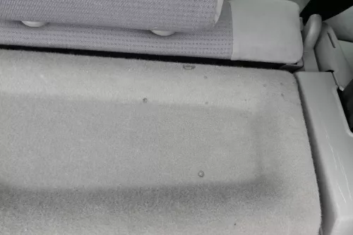 VW Lupo Arosa Hutablage Abdeckung Kofferraum Abdeckung hinten grau mängel (141218)