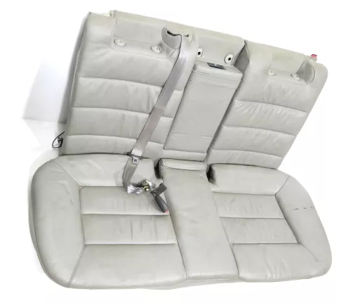 Audi A6 4B Avant Kombi Rückbank Rücksitzbank Sitz Rücksitz Leder grau (141529)