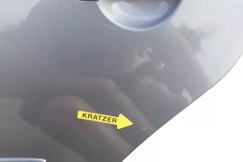 VW Touran 1T 1T3 Tür hinten links grau LD7X und Scheibe Platinumgrey 141616 (141616)