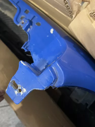 VW Lupo Stoßstange vorne Frontstoßstange Stoßfänger blau LW5Z 3L TDI FSI 6E BILD (142175)