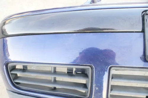 VW Golf 4 Stoßstange vorne Stoßfänger vorn silber blau LB5N indigoblau blue (142189)