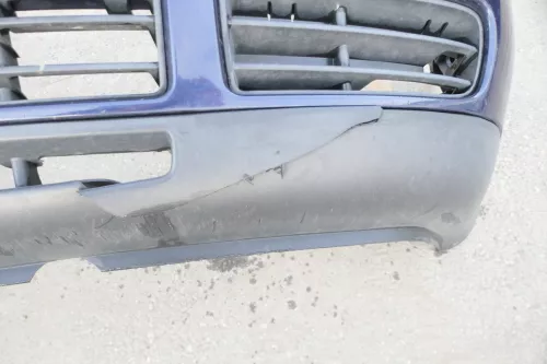 VW Golf 4 Stoßstange vorne Stoßfänger vorn silber blau LB5N indigoblau blue (142189)