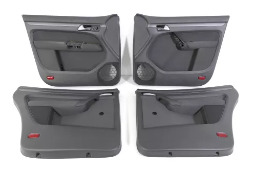 VW Touran 4x Türverkleidung Verkleidung Tür vorne +hinten links anthrazit 142666