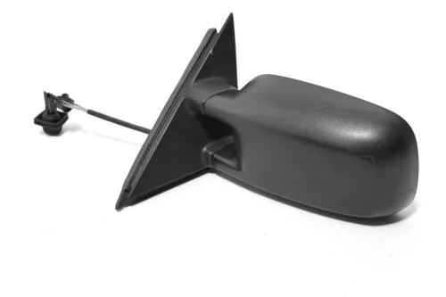 VW Passat 3A 35i mechansicher Spiegel Außenspiegel links mit Glas schwarz matt (143184)