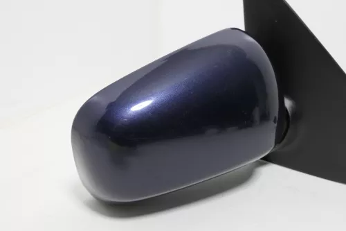 VW Polo 6N manueller manuell Spiegel Außenspiegel rechts mit Glas blau LN5Y wind (143189)