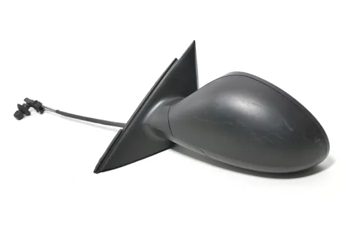 Seat Ibiza 6L mechanischer manuell Spiegel Außenspiegel links schwarz matt blac (143196)