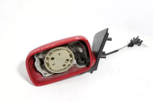 VW Polo 6N manueller manuell Spiegel Außenspiegel links rot LP3G