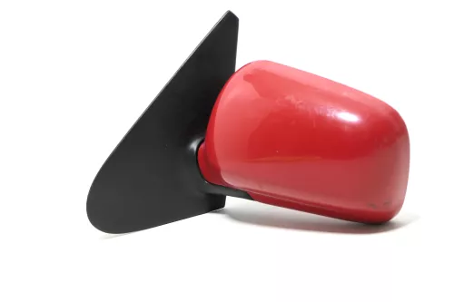 VW Polo 6N elektrischer Spiegel Außenspiegel links außen rot LP3G rot (143281)