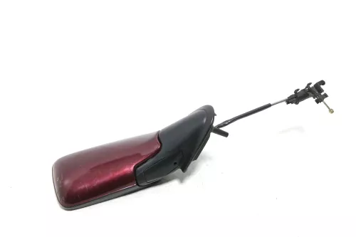 VW Golf 3 Vento manueller Spiegel Außenspiegel rechts mit Glas rot braun (143396)