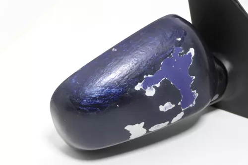 VW Polo 6N manueller manuell Spiegel Außenspiegel rechts blau Glas (143413)