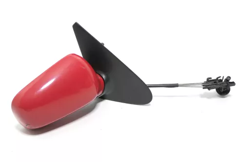 VW Polo 6N manueller manuell Spiegel Außenspiegel rechts rot LP3G flashrot (143414)