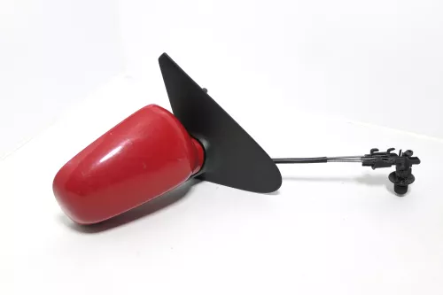 VW Polo 6N manueller manuell Spiegel Außenspiegel rechts Glas rot LP3G   143424 (143424)