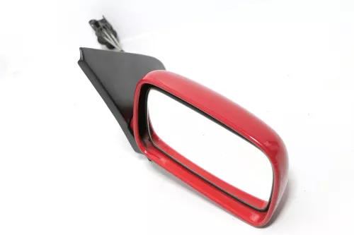 VW Polo 6N manueller manuell Spiegel Außenspiegel rechts rot LP3G flashrot& Glas