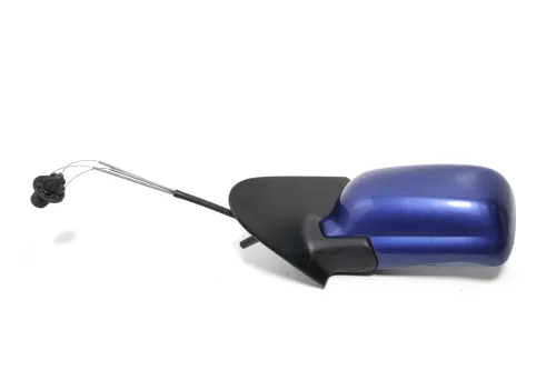 VW Polo 6N manueller manuell Spiegel Außenspiegel links + Glas blau LR5V (143435)