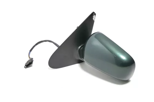 VW Polo 6N elektrischer Spiegel Außenspiegel links außen mit Glas grün LC6M Spie (143446)