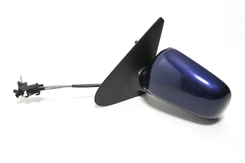 VW Polo 6N manueller manuell Spiegel Außenspiegel links + Glas blau dunkelblau b (143451)