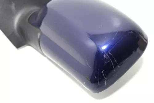 VW Polo 6N manueller manuell Spiegel Außenspiegel links + Glas blau dunkelblau b (143451)