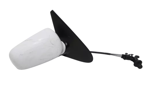 VW Polo 6N manueller manuell Spiegel Außenspiegel rechts weiß LB9A & Glas (143458)