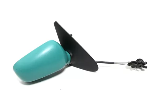 VW Polo 6N manueller manuell Spiegel Außenspiegel rechts mit Glas grün LD6D (143468)