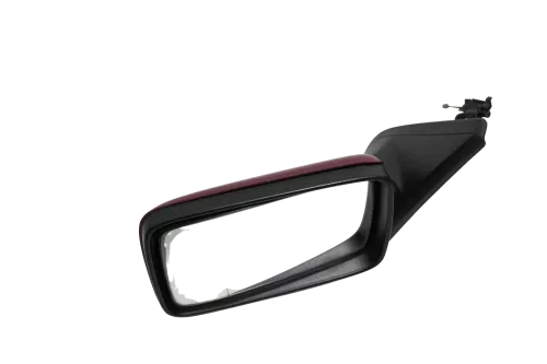 VW Golf 3 Vento mechanischer Spiegel Außenspiegel links mit Glas wein rot