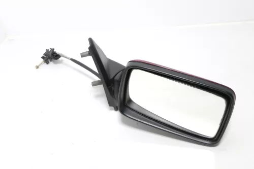 VW Golf 3 Vento manueller Spiegel Außenspiegel rechts mit Glas rot braun dunkel