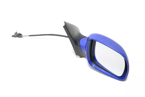 VW Golf 4 Bora manueller Spiegel vorne rechts Außenspiegel + Glas Blau LW5Z jazz