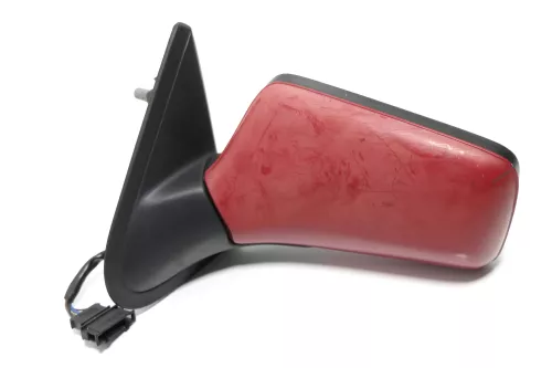 VW Golf 3 Vento elektrischer Spiegel Außenspiegel links mit Glas rot (143604)