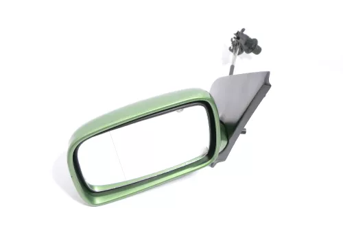 VW Polo 6N manueller manuell Spiegel Außenspiegel links mit Glas grün LA6P