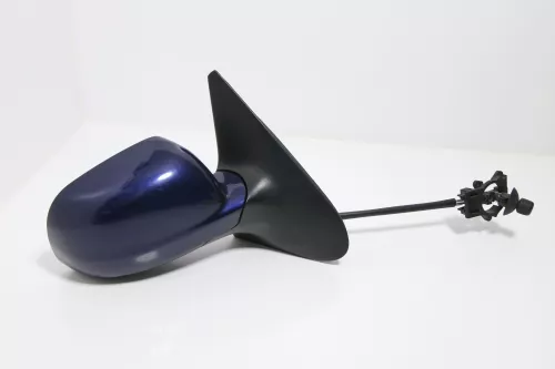 VW Polo 6N2 manueller Spiegel Außenspiegel rechts außen blau LB5N indigoblau t1 (143623)