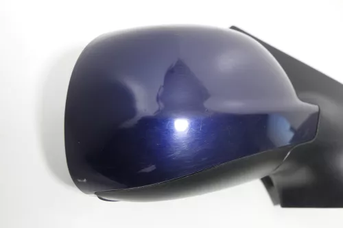 VW Polo 6N2 manueller Spiegel Außenspiegel rechts außen blau LB5N indigoblau t1 (143623)